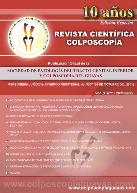 Revista de Colposcopia 2012 (pdf) - Sociedad de Patología del ...