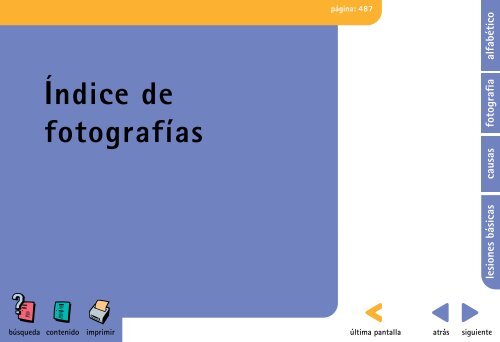 indice de fotografías