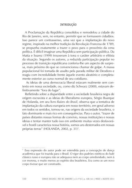 Revista Sinais Sociais N16 pdf - Sesc