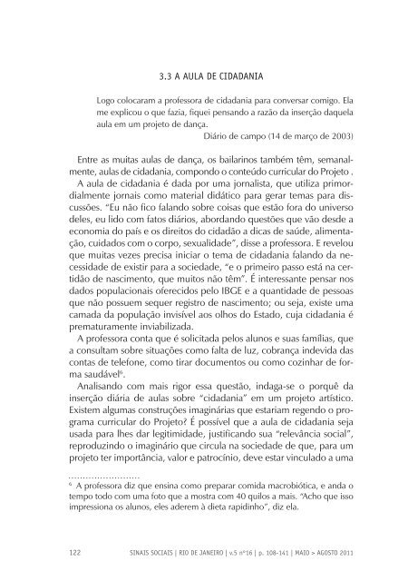 Revista Sinais Sociais N16 pdf - Sesc