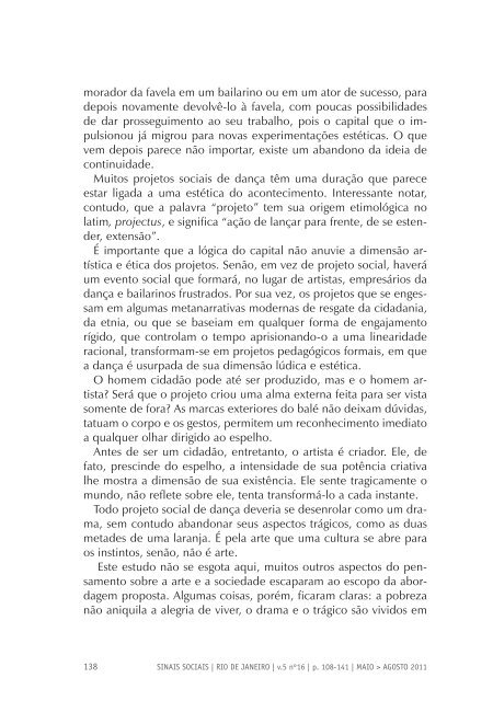 Revista Sinais Sociais N16 pdf - Sesc