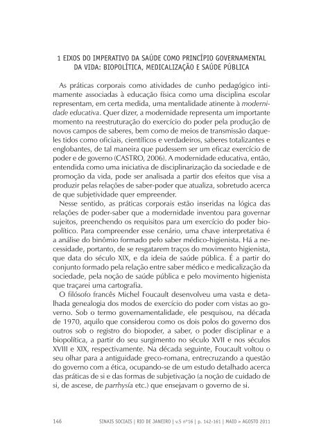 Revista Sinais Sociais N16 pdf - Sesc