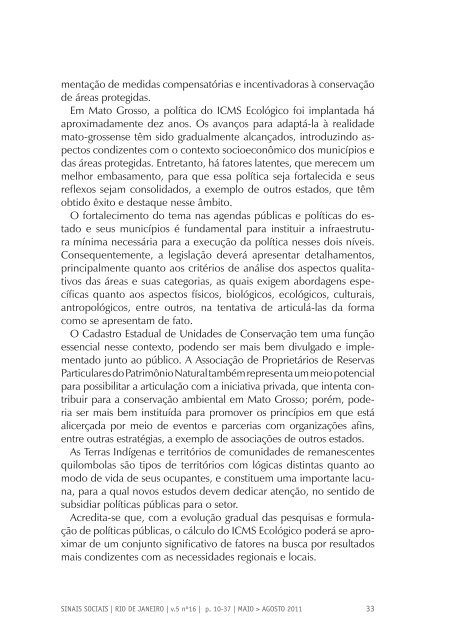 Revista Sinais Sociais N16 pdf - Sesc