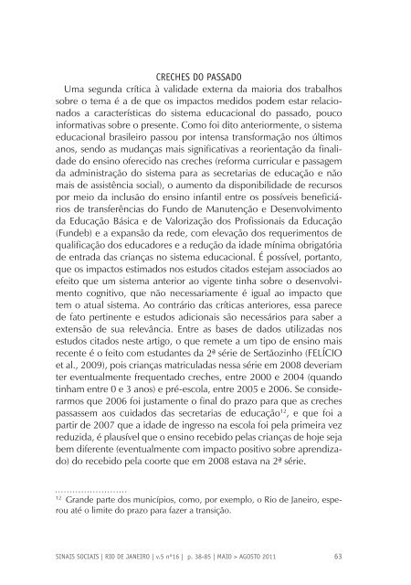 Revista Sinais Sociais N16 pdf - Sesc