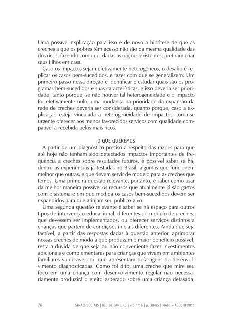 Revista Sinais Sociais N16 pdf - Sesc