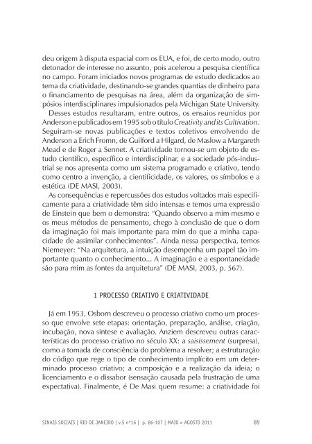 Revista Sinais Sociais N16 pdf - Sesc