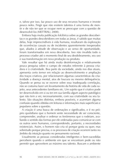 Revista Sinais Sociais N16 pdf - Sesc