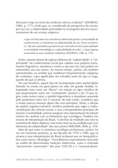 Revista Sinais Sociais N20 pdf - Sesc