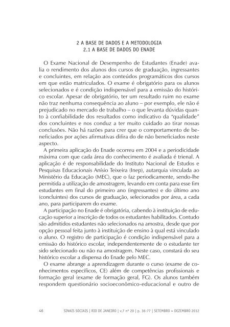 Revista Sinais Sociais N20 pdf - Sesc