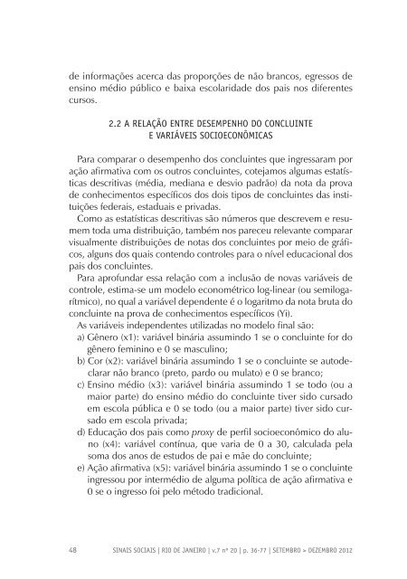 Revista Sinais Sociais N20 pdf - Sesc