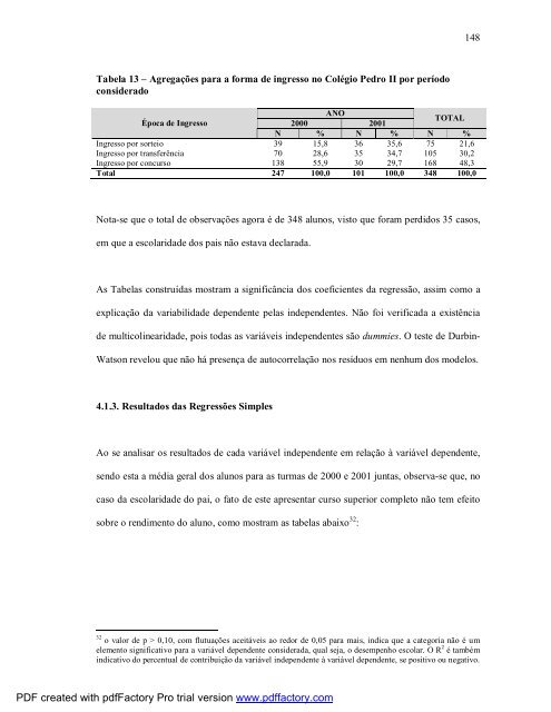 avaliação de uma proposta de mudança curricular no colégio pedro ii