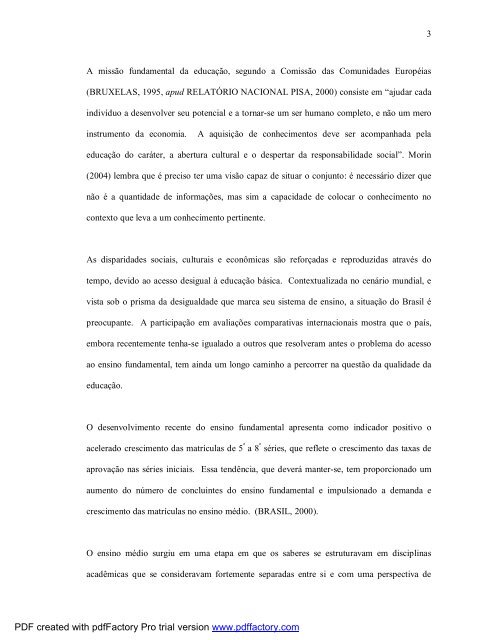 avaliação de uma proposta de mudança curricular no colégio pedro ii