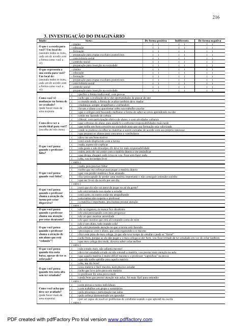 avaliação de uma proposta de mudança curricular no colégio pedro ii