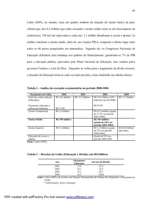 avaliação de uma proposta de mudança curricular no colégio pedro ii