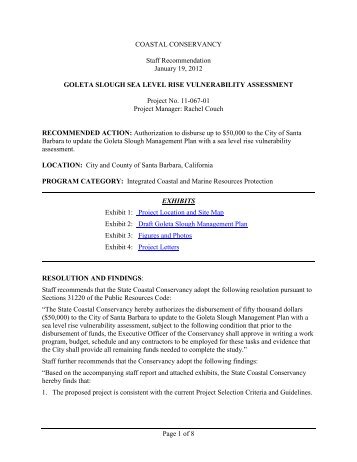 goleta slough sea level rise vulnerability assessment - California ...