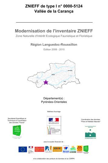 Modernisation de l'inventaire ZNIEFF - DREAL Languedoc-Roussillon
