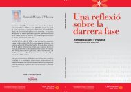 Una reflexió sobre la darrera fase - Fundació Catalunya - La Pedrera