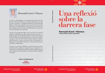 Una reflexió sobre la darrera fase - Fundació Catalunya - La Pedrera