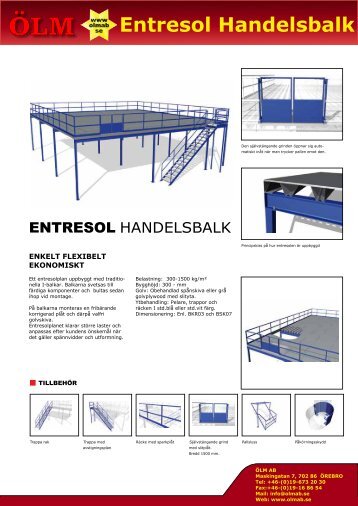 Produktblad Entresol Handelsbalk.ppp - ÖLM AB