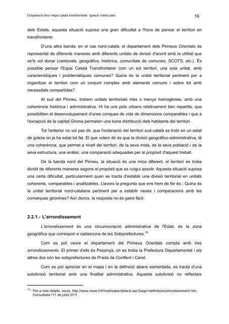 Estudi diagnosis de la cooperació territorial transfronterera dins l ...