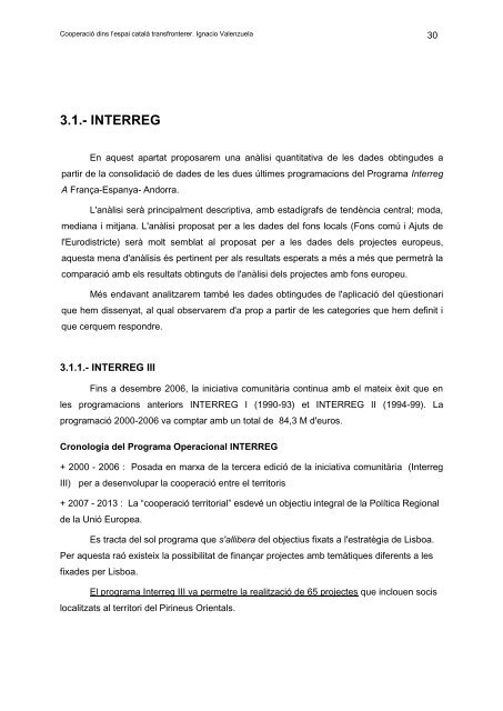 Estudi diagnosis de la cooperació territorial transfronterera dins l ...