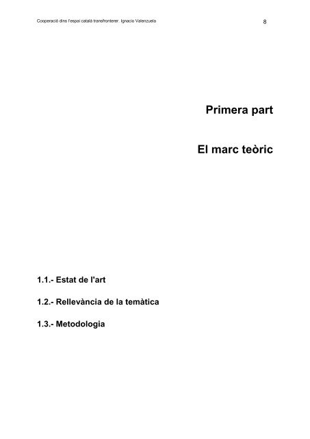 Estudi diagnosis de la cooperació territorial transfronterera dins l ...