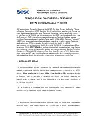 Edital de Convocação Nº05/2013 - SESC