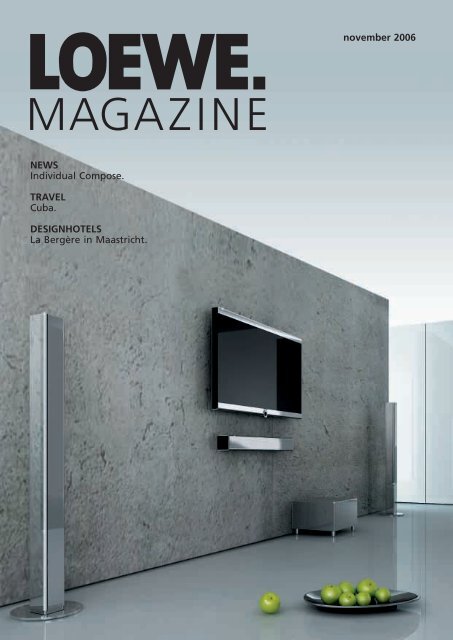 Loewe Magazine Nov. 06 (PDF, 3,01 MB - TV