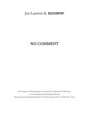 Jan Lauwers & NO COMMENT - Needcompany