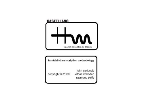 TTM en castellano - Turntablist Transcription Method