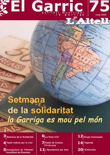 Setmana de la solidaritat - Ajuntament de la Garriga
