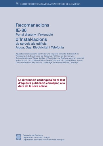 Recomanacions IE-86 - Itec