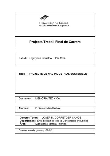 Projecte/Treball Final de Carrera