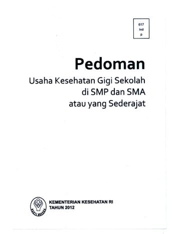 Pedoman UPKG sekolah di SMP dan SMA atau yang sederajat