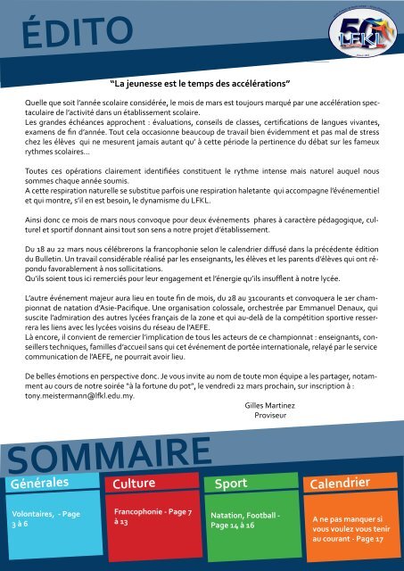 Bulletin du 14/03/12 - LFKL