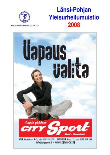 Kilpailukalenteri 2008 - Länsi-Pohjan Yleisurheilu ry - Sporttisaitti