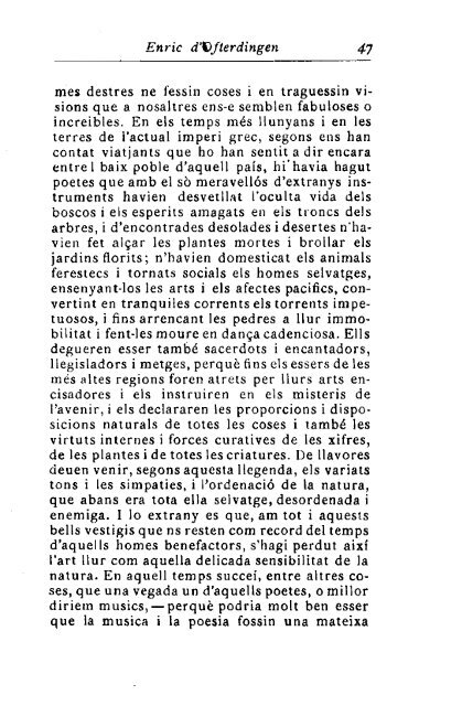 Novalis, Enric d'Ofterdingen, vol. I, traducció de Joan Maragall (1907)