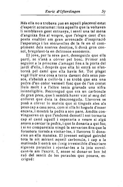 Novalis, Enric d'Ofterdingen, vol. I, traducció de Joan Maragall (1907)
