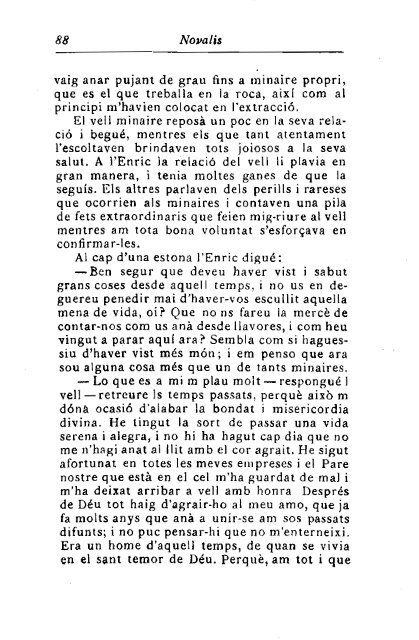 Novalis, Enric d'Ofterdingen, vol. I, traducció de Joan Maragall (1907)