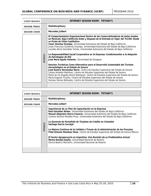 Table of Contents - The Institute for Business and Finance Research ...