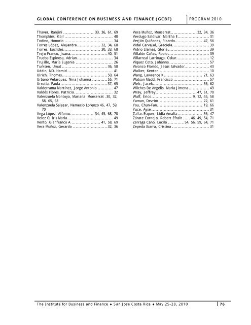 Table of Contents - The Institute for Business and Finance Research ...