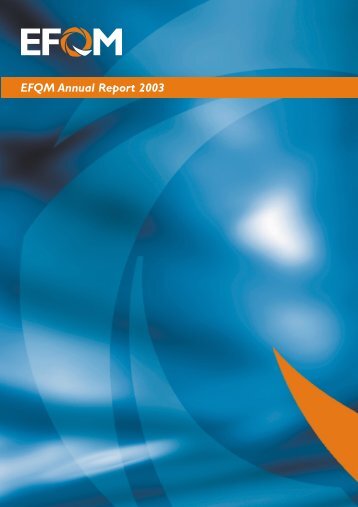 EFQM Annual Report 2003