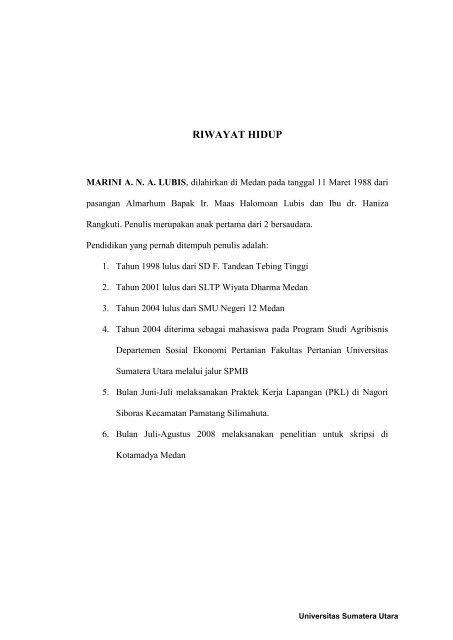 analisis time series konsumsi beras dan jagung sumatera utara ...