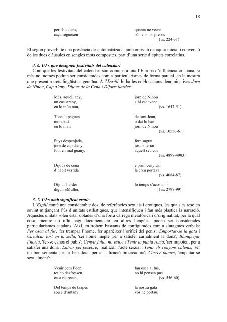 Particularismes catalans i europeismes en el fràsic de l'Espill