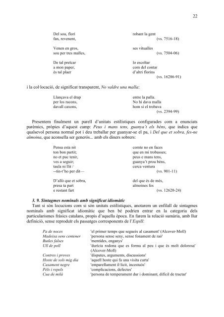 Particularismes catalans i europeismes en el fràsic de l'Espill