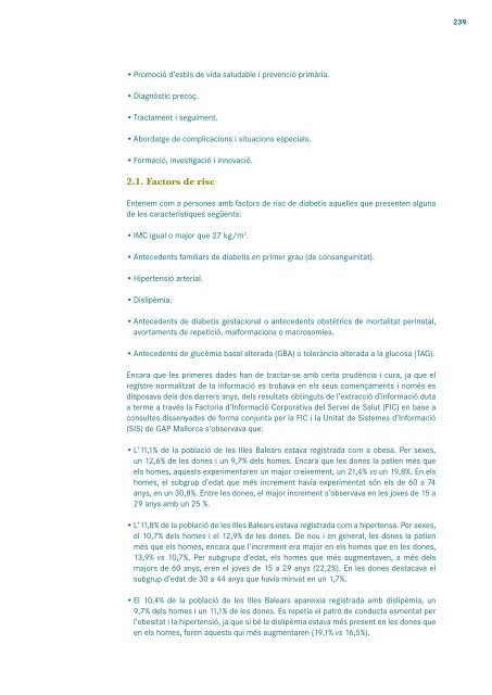 Conclusions - Servei de Salut