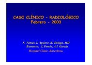 CASO CLÍNICO - RADIOLÓGICO Febrero - 2003 - Hospital Clínic