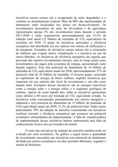 Controlando o aquecimento global. - Fundação Visconde de Cairu