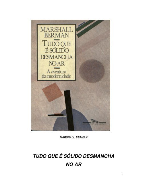 tudo que é sólido desmancha no ar - Comunicação, Esporte e Cultura