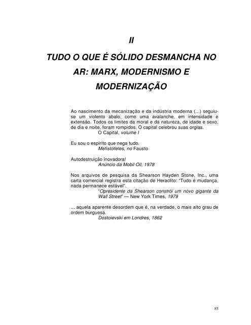 tudo que é sólido desmancha no ar - Comunicação, Esporte e Cultura